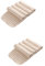 TOYANDONA 2sets Baby Windeleinlagen Flachfalten Wiederverwendbare Windeleinlagen Booster Pad 3-lagig Saugfähig 4pcs*2