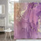 Hnmdmyi Duschvorhang Marmor Optik Lila 240x180, Abstrakt Lavendel Gold Glitzer Badewanne Vorhang Modern Elegant Ombre Luxus Aquarell Tinte Kunst Wasserdicht Polyester Stoff Waschbar Badevorhang