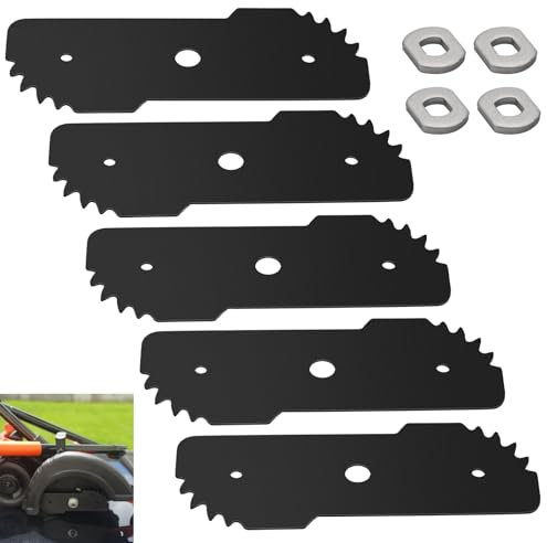 LIZEWEI Lot de 5 lames de bordure robustes de 19,5 cm compatibles avec Black Decker LE750, LE710, LE760, remplace EB-007, processus de trempe à haute température