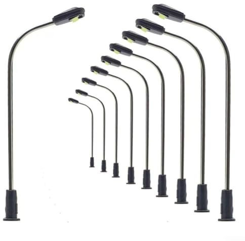 für Für Modellbau LED Straßenlaternen Warmweiß 42mm Geeignet Für N TT Spurweite Modelleisenbahnen Zubehör, 53EP1DM74U5H6DY7O9RE9W1T