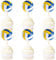 Blumomon 24 Stück Dual Front Volleyball Sport Kuchen Dekoration Volleyball Sport Cupcake Topper Sport Themed Party Dekoration Passend Für Volleyball Sportler Periphere Aktivitäten Dekoration