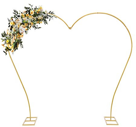 Metall Hochzeitsbogen Hintergrundständer 26.5 * 23.5 cm Gold Hochzeit Bogen Hintergrund Hochzeits Party Dekorative Blumenrahmen
