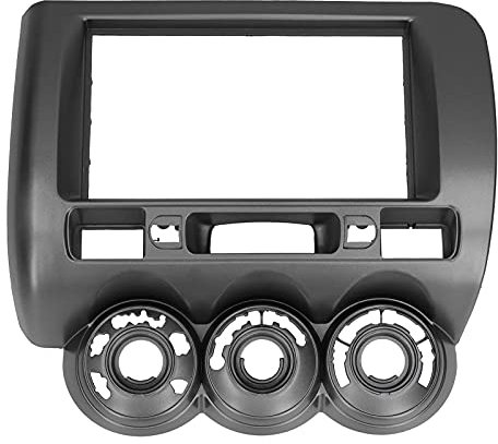 LiuROSE Autoradio Mascherina Telaio per Fit/Jazz 02-08 Manual AC (RHD),Radio Multi-Funzione Borsette Telaio Lettore CD Custodia dello Schermo