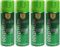 MORE FREE-Pintura Spray Metalizado Verde Brillo Multicolor Profesional 400ml Adecuado Metal Madera y Plástico Pack de 4 unidad