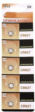 Lot de 5/10 piles bouton CR927 3 V au lithium pour télécommande, lumière LED, montre bouton CR927