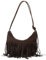 Vhersily Damen Umhängetasche mit Quaste Mode Moderne verstellbare Tasche Retro Fransen Strand Reisen Schule Urlaub Telefon, Coffee, Einheitsgröße