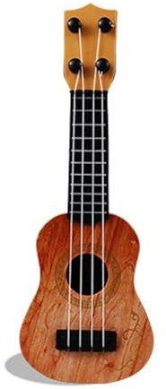 Glomora Kids Toy Ukulele -Gitarre, 4 Strings Mini -Gitarre Kinder Musikinstrumente Bildungsspielzeug klassisches Gitarren -Musikspielzeug für Mädchen Jungen Geburtstag (Ohne Graffiti)