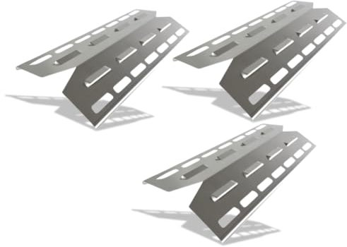 EWH Edelstahl Brennerabdeckung für Landmann Triton 3 - (3'er Set) Edelstahl 1.4301 - Made in Germany !