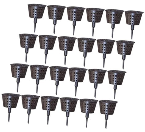 Milisten 30stücke Pflanznährstoffbecher Aus Kunststoff Düngekorb Für Bonsai Und Orchideen Mit Deckel Pflanznährstoffkörbe Für Sukkulenten Und Gartenpflanzen