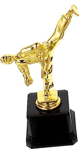 Milisten Martial Arts Competition Trophy für Auszeichnungstrophäe mit Figurine für Partys und Feierlichkeiten Robuste Kunststofftrophäe Wettkämpfe und Anerkennungen