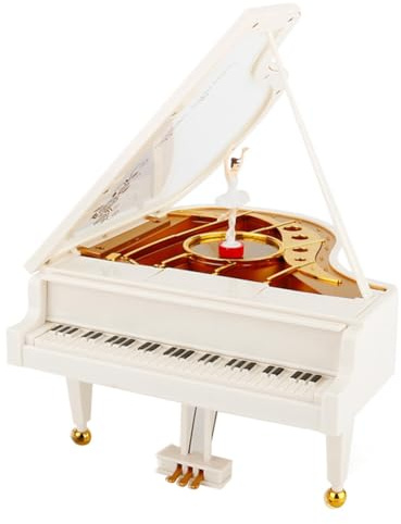 Jrudjsnhhty Dancing Piano Music Box New Year Gift Present Girl'S Birthday Romantic Gift Musical Box Home Decor Decorative Ornaments