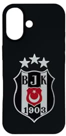Gök-Türk Weiche Silikonhülle Hülle Besiktas BJK für iPhone 14, 14 Pro Max, 15, 15 Pro, 15 Pro Max, 16, 16 Pro, 16 Pro Max - schwarz (17)