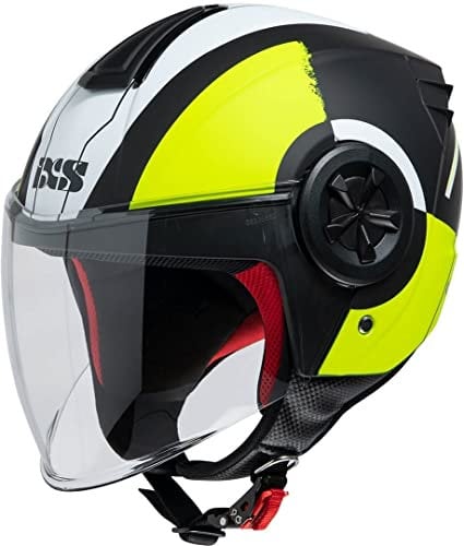 IXS JET Helm 851 2.0 schwarz matt-gelb FLUO L