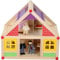 Marionette Wooden Toys - Holzpuppenhaus inkl. Möbel und Puppen - 11-teilig