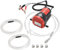 DASBET Extracteur de pompe de vidange d'huile 12 V 60 W, pompe à huile/liquide diesel, pompe de transfert d'huile, pompe de transfert à ventouse pour voiture, bateau, moto, camion (rouge)
