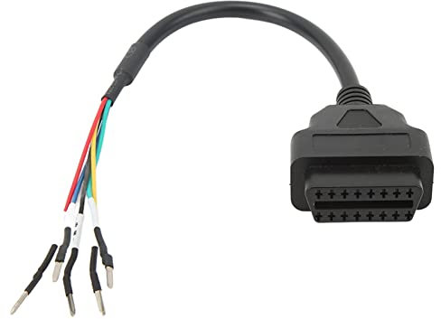 Septpenta OBDII-OBD2-Buchse, 16-poliger K-Can-Line-Diagnose-Jumper-Tester-Stecker, Pigtail-Kabel-Kabel-Adapter Für Motorrad, Auto, LKW