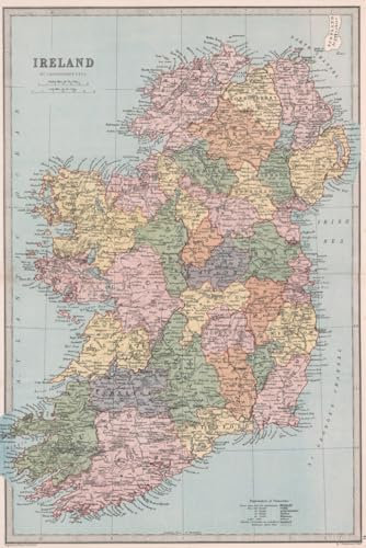 Ireland Map Journal: Vintage Map Notebook