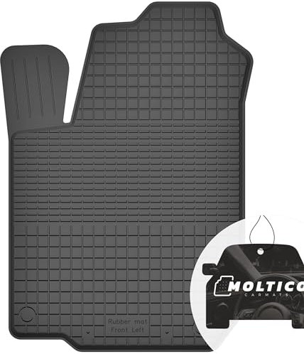 moto-MOLTICO Fahrer Gummimatten Auto, 1-teiliges Set, Allwetter Gummi Fußmatten mit Rand, Antirutsch & Wasserfest Autoteppiche - passend für Nissan Juke I 2010-2019