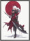 MJ-Graphics - Poster weiblicher Sensen-Krieger - Roter-Anime-Ninja Bild | Gaming-Zimmer Wandbild Din A4 in Galerie Qualität dickes Posterpapier - FineArt Kunstdruck ohne Bilderrahmen
