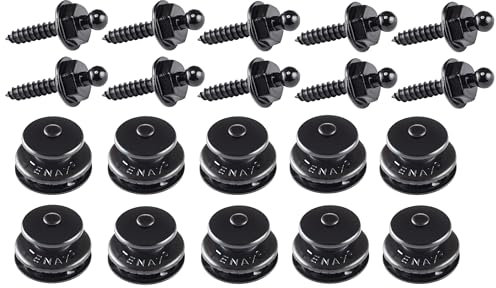Tenax Knöpfe schwarz 10 Oberteile + 10 Unterteile Blechschrauben 4,2x16mm