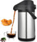 Cafetera isotérmica con bomba 4L, botella isotérmica de acero inoxidable, hervidores aislados al vacío, aislamiento térmico 24 horas, para hervidores, teteras y cafeteras para mantener calientes