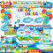 Chugga Chugga Two Two 95pcs Train Birthday Party Decorations - Train Plates, Tablecloth, Banner, Balloons, Cake Toppers & More