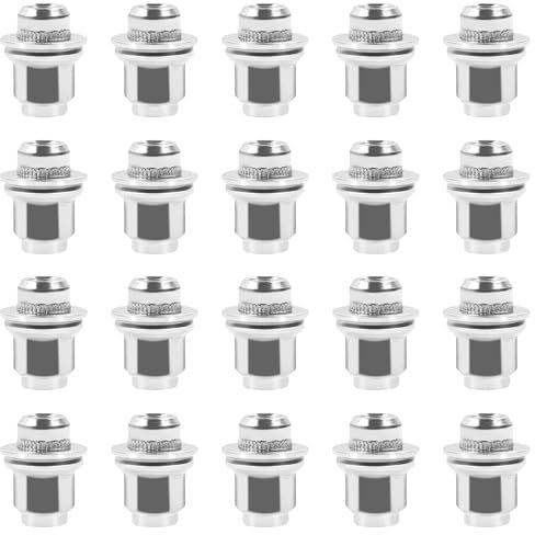 YedZen 20pcs Wheel Lug Nuts, M12 x 1.5 Alloy Wheel Nuts Set fur Jaguar F-Type S-Type X-Type XF Series XJ X350/X351/X358 XK/XKR Series