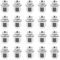 YedZen 20pcs Wheel Lug Nuts, M12 x 1.5 Alloy Wheel Nuts Set fur Jaguar F-Type S-Type X-Type XF Series XJ X350/X351/X358 XK/XKR Series