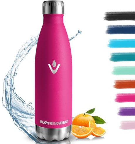 Borraccia Termica, 18/8 Acciaio Inox Bottiglia Termica - 750ML - Senza BPA Borraccia Palestra, Isolato Sottovuoto, Borracce Termiche, Antigoccia, Bottiglia Acqua Termos per Scuola, Ufficio, Campeggio
