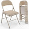 Asdsed Klappstuhl 4er Set, Hochbelastbare Klappstühle Gepolstert, Vormontiert, 204KG Tragkraft, Metall-Klappstuhl für Innen- und Außenbereich, Veranstaltungen, Büro, Garten, Schlafzimmer