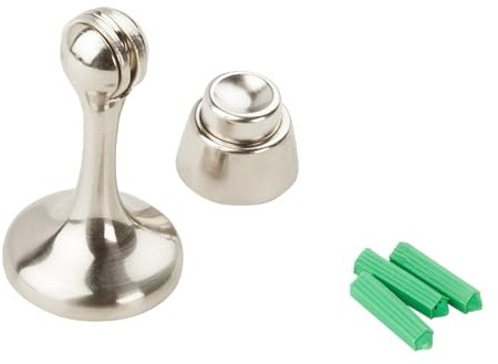 National Hardware N328-195 V244 Magnetic Rigid Door Stop in Satin Nickel
