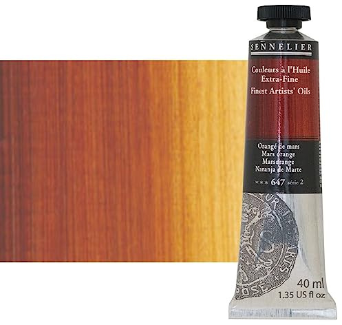 Sennelier Artists' Oil Color, 40ml Tube, Mars Orange S2