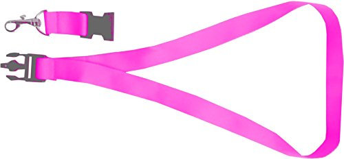 Schlüsselband 25 mm bedruckt mit Ihrem eigenen Schriftzug (pink)