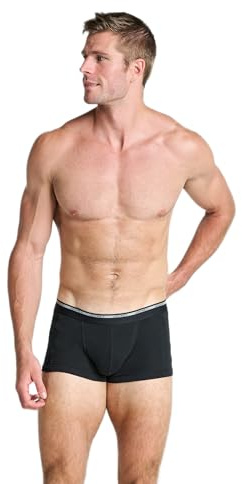Jockey Men's Modern Classic Short Trunk - 2 Pack, Black, 2XL