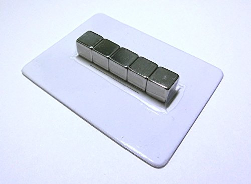 ideo 5 Neodym Design Magnetwürfel 10 mm Silber - extra stark - hält Mind. 10 DIN A 4 Seiten - ideal für Glasmagnettafeln