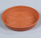 Sotto vaso fioriera Sabbiato rotondo diam 50 cm In plastica Terracotta