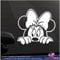1x Minnie Mouse-White-Funny Auto Aufkleber Grafik Vinyl Abziehbild Dekor by Inspired Walls®