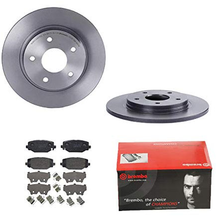 2 Bremsscheiben Voll 305 mm + Bremsbeläge Hinten von Brembo (1420-56067) Bremsensatz Bremsanlage Bremsen-Kit,Bremsenset, Bremsscheiben, Bremsbeläge, Bremsen-Set, Beläge, Bremsbelag, Bremsbelagsatz,