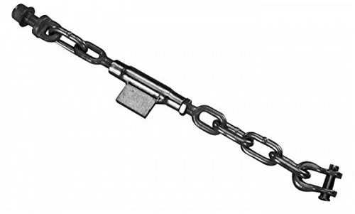 Ama Cadena de embridamiento de 2 + 2 eslabones para enganche de tres puntos – Compatible con Landini 6500, longitud mínima 515 mm, rosca métrica M16 x 2 mm