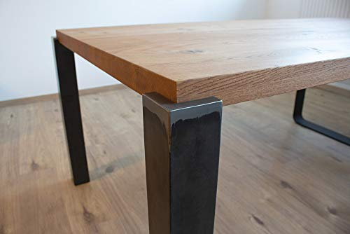 Pied de Table en Acier Inoxydable TBE Tube carré TBE3 80x80mm