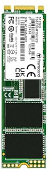 Transcend 512GB MTS832S M.2 2280 SATA III 6Gb/s interne SSD 3D TLC NAND mit DRAM Cache Single-Sided Ultra Slim - TS512GBMTS832S