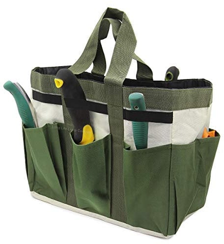 Garden Tool Bag Organizer Heavy Duty 8 Pocket Gardening Hand Tool Storage GTB01F