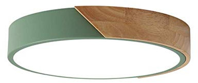 minifair Runde dreifarbige LED-Deckenleuchte mit Dimmfunktion für die Unterputzmontage,Green, 60cm