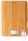Salter 1094 WDDR Báscula Eco De Cocina Digital Recargable Por USB Con Plataforma Fabricada De Bambú Sostenible, Báscula Con Función ‘Añadir Y Pesar’, Pantalla LCD Retroiluminada, Mide Liquidos