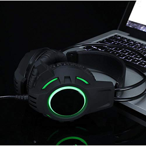 Casque de jeu 7.1 Surround Jack 3,5 mm, casque stéréo de jeu pour PS4 PC Xbox One S X Nintendo Switch PC portable Mac avec micro 3.5mminterface