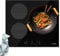 UNIVERSALBLUE | Placa Inducción Negra | 3 Fuegos | Táctil | Bloqueo Infantil | Apagado Automático | 7000W | 9 Niveles de Potencia | Función Boost |