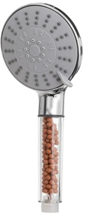 Pommeau de Douche XL (11 cm de diamètre) - Anti Calcaire - 5 Fonctions - Pluie/Rain, Massant, Pluie/Massant, Moussant