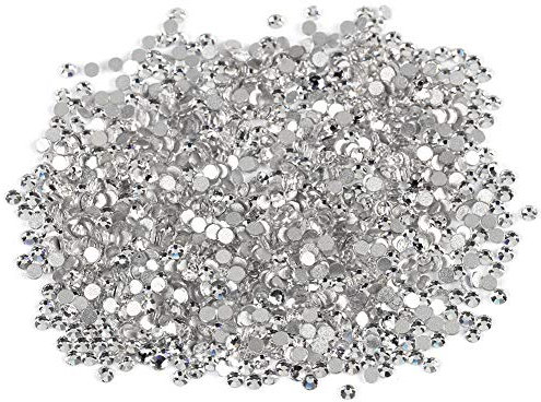 1440 Stück Nagelkunst Strasssteine, Weiß, Nagel-Edelsteine und Strasssteine, SS3-Werkzeug für Verschiedene Digitale Produkte (1,3-1,5 mm)