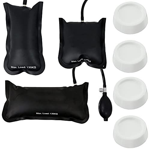 SPARES2GO Universal Washing Machine Tumble Dryer Anti Vibration Feet + Shock Absorbing Stabiliser Pads