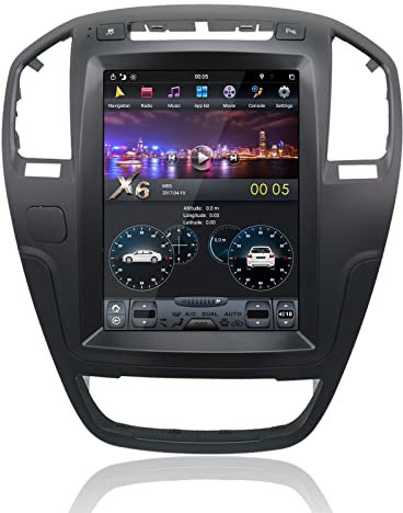 MOOKAKA Tesla Style Radio Android Autoradio 1 Din GPS Navigation für Opel Insignia 2008-2013 Multimedia Player Haupteinheit 10.4 Zoll Vertikaler Bildschirm Unterstützung Kabellos Carplay DSP (4+128GB)